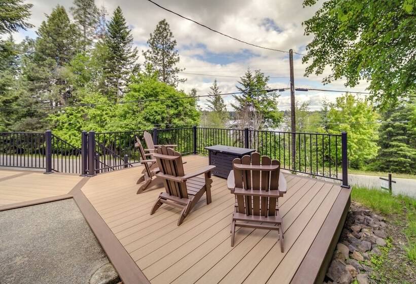 Tree Lined Hayden Home W/ Hot Tub & Lake Views!