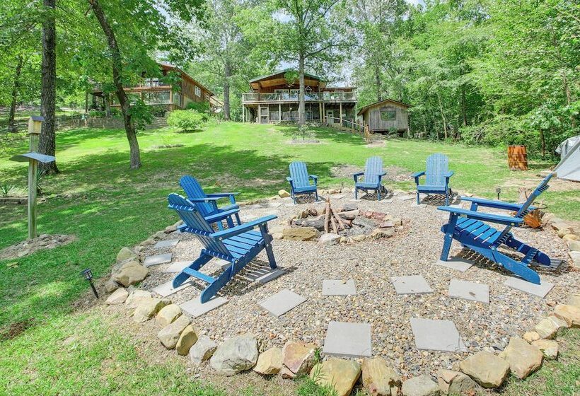Hot Springs Retreat W/ Private Dock + Hot Tub!