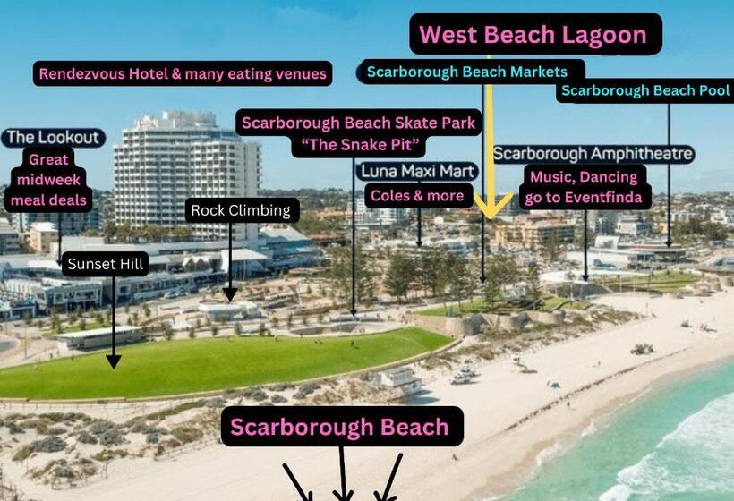 Coastal Beach Retreat Scarborough Pool & Slide!