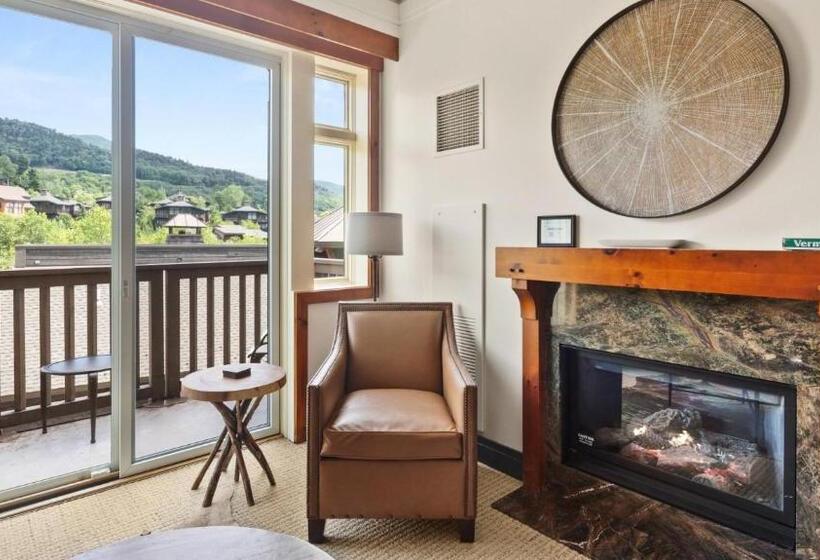 استراحتگاه 319 Lodge At Spruce Peak Ski In Ski In Ski Out King Studio