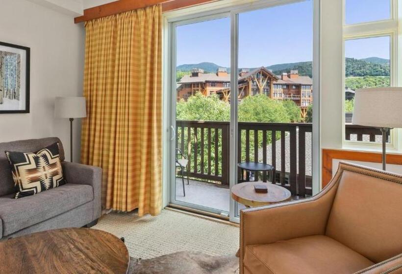 استراحتگاه 319 Lodge At Spruce Peak Ski In Ski In Ski Out King Studio