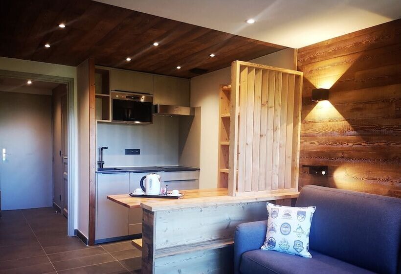 ホテル Alliey & Spa Piscine Appart Hôtel Serre Chevalier