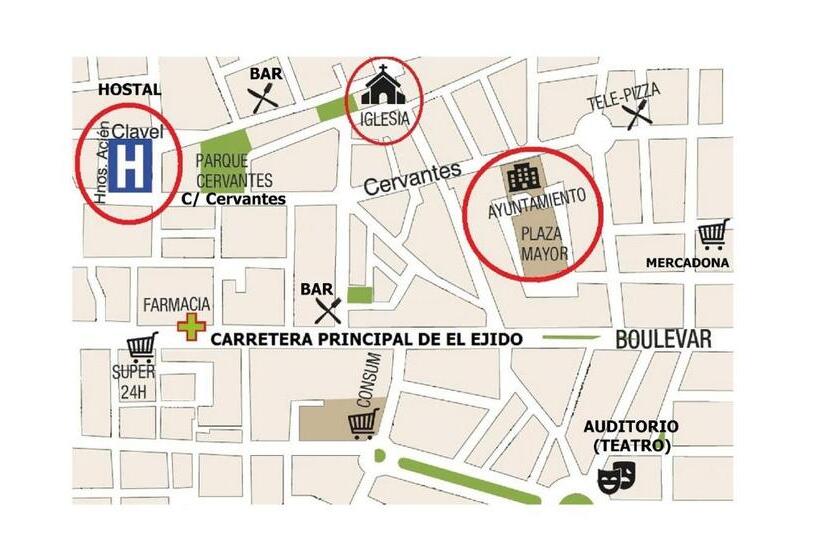 ホテル Hostal Centro Ejido