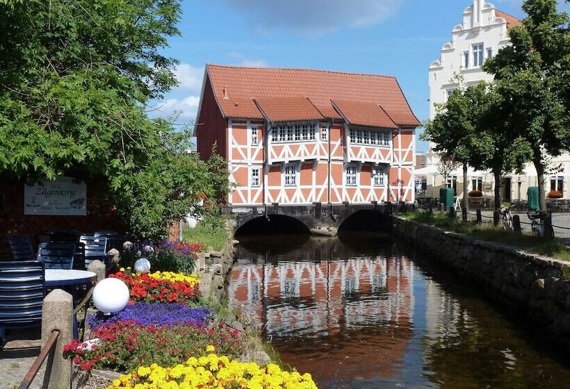 Отель Pension Am Burgwall