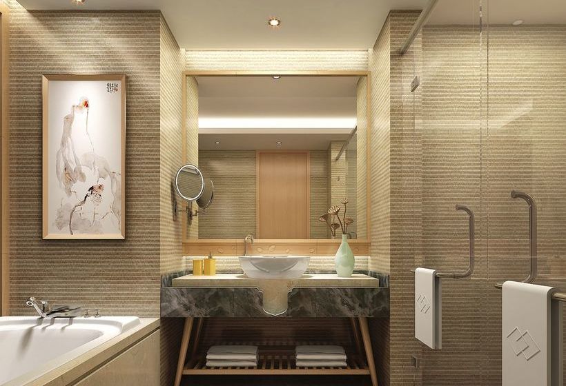 בית מלון כפרי Jiuhuashan Rongxi Manor Hot Spring