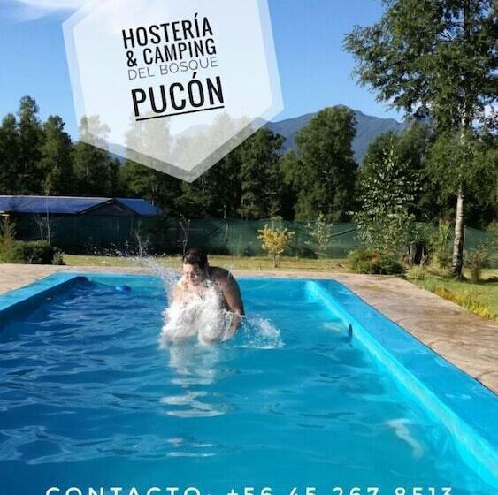 הוסטל Hosteria Y Camping Del Bosque Pucón