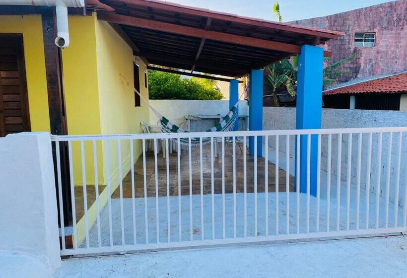 بنسيون Casinha Na Praia Do Guajiru