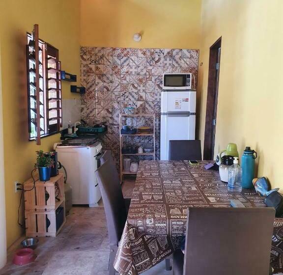 بنسيون Casinha Na Praia Do Guajiru