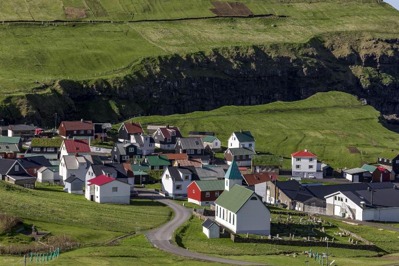 פנסיון Gjaargardur Guesthouse Gjogv