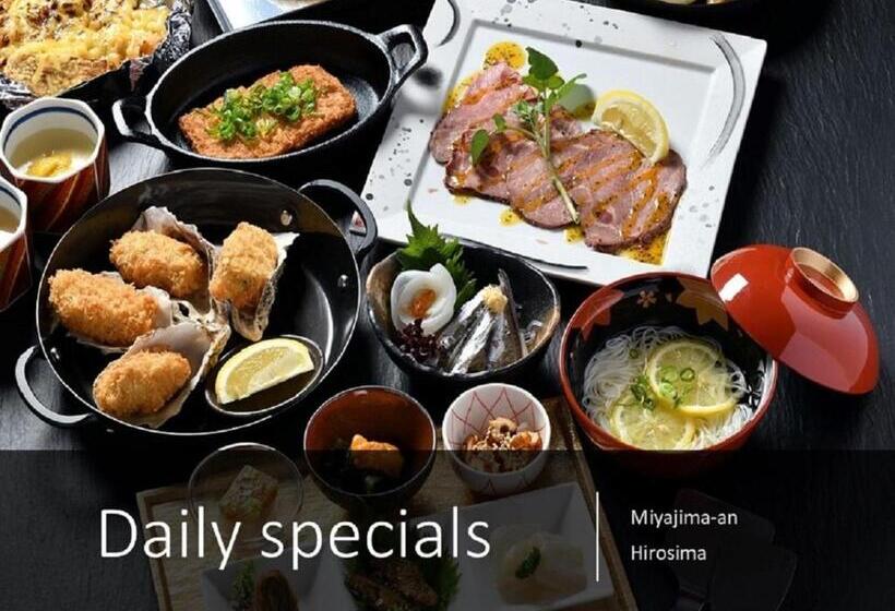 Ryokan With Natural Hot Springs And Okonomiyaki Miyajimaan Hiroshima