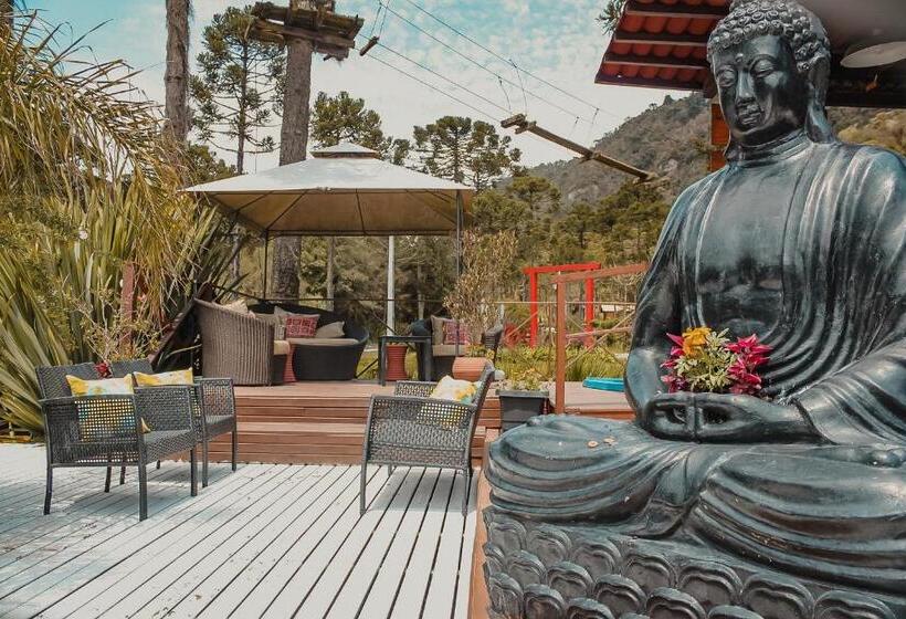 پانسیون Pousada Jardim Do Buda   Café E Piscina