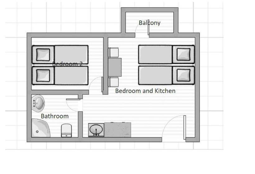 膳宿费 Downtown Apartment 9