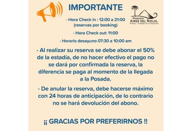 فندق صغير Posada Aires Del ñielol