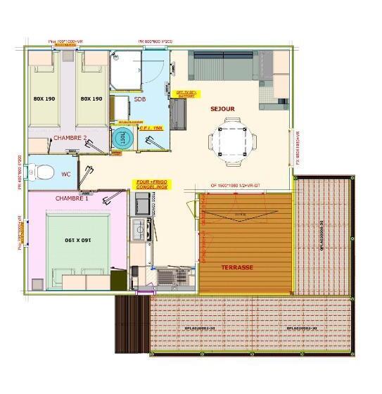 בית מלון כפרי Camping Les Framboiseilles