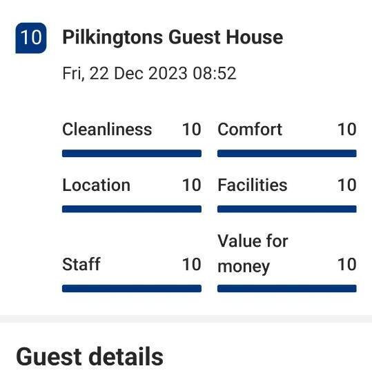 بنسيون Pilkingtons Guest House Accrington