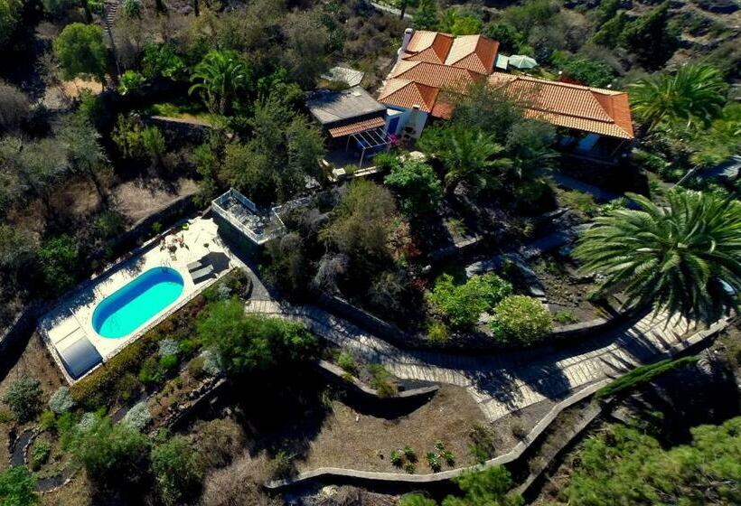 Feriendomizil Finca Tijarafe Mit Beheiztem, Abdeckbarem Pool