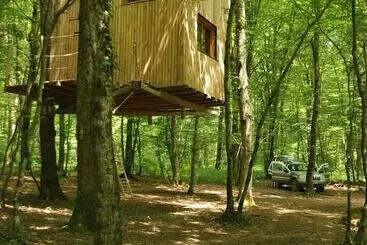 ホテル Cabanes De L'espace Fouletot