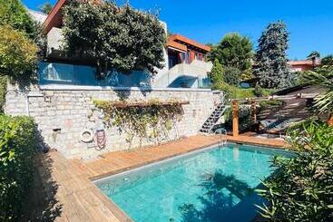 צימר Family Suite With Garden And Amaizing View To Lugano