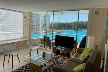 شقق خاصة سياحية Departamento Algarrobo Con Excelente Vista Al Mar