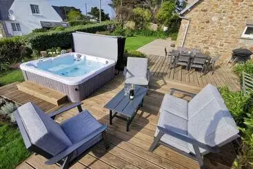 Turistlejligheder Les Mouettes   Maison Bretonne Lumineuse Vue Mer   Spa Vue Mer
