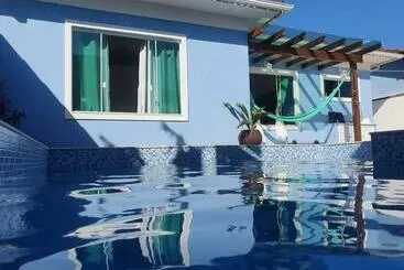 Turistihuoneistot Casa Azul Linda Casa Familiar Com Piscina No Peró Em Cabo Frio