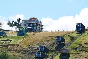 ホテル Tota Eliseo Playa Blanca Lago De Tota