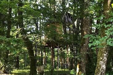 膳宿费 Les Cabanes Perchées Du Mas Del Bosc