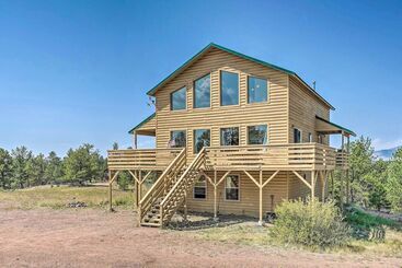 Hus på landet Rustic Florissant Cabin: 4 Acres & Mountain View!