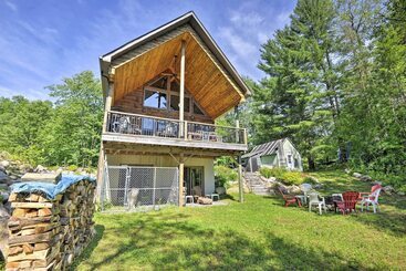 Quinta ou Casa Rural Adirondack Cabin On Private Lake Near Glenfield!