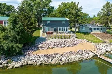 コテージ Lakefront Cabin W/ Hot Tub & Patio In Lake Norden