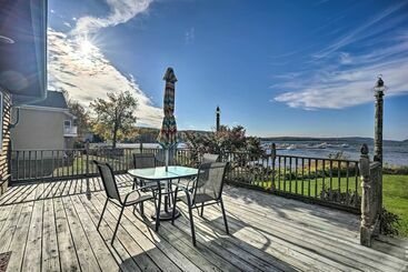 بيت ريفى Waterfront Lake Champlain Home W/ Fire Pit!