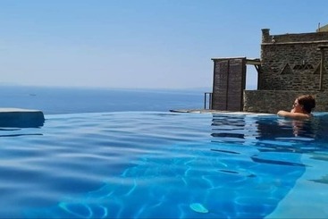 شقة فندقية Aegean Castle  Andros   Adults Only