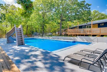 کلبه Serene Kimberling City Retreat W/ Boat Dock & Slip