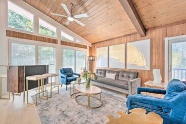 کلبه Peaceful Smyrna Home W/ Wood Burning Fire Pit