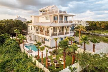 Gîte Rural Rooftop Deck, Gulf View, Pool, Firepit, Walk To Public Beach & Rosemary Beach