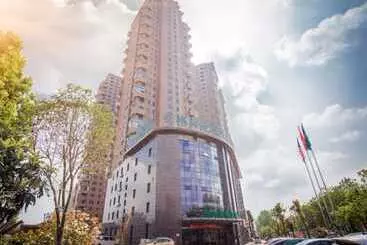 Hotelli Greentree Inn Jiangsu Huaian Kangjian W) Road Xian Road Business