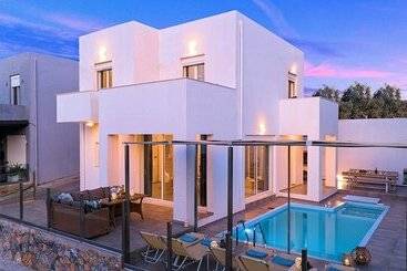 آپارتمانهای توریستها Cretan Sunset Villa Heated Pool