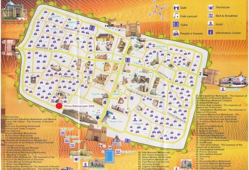 تختخواب و صبحانه Khiva Bibimariyam