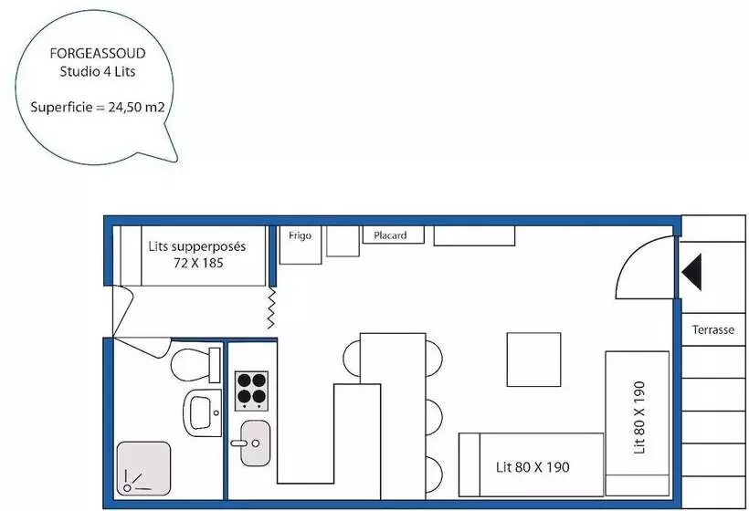 ホテル Aec Vacances   Forgeassoud