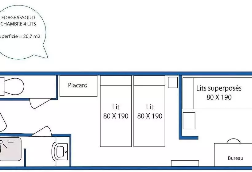 ホテル Aec Vacances   Forgeassoud