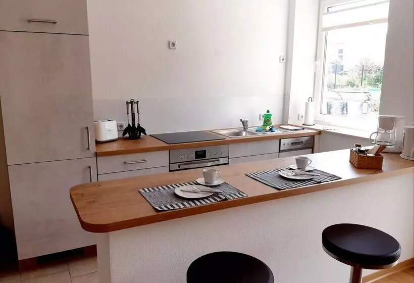 Stadtoase Geräumige Gästewohnungen Mit Balkon, Komfort, Modernität Und Ruhe, Für Monteure Geeignet