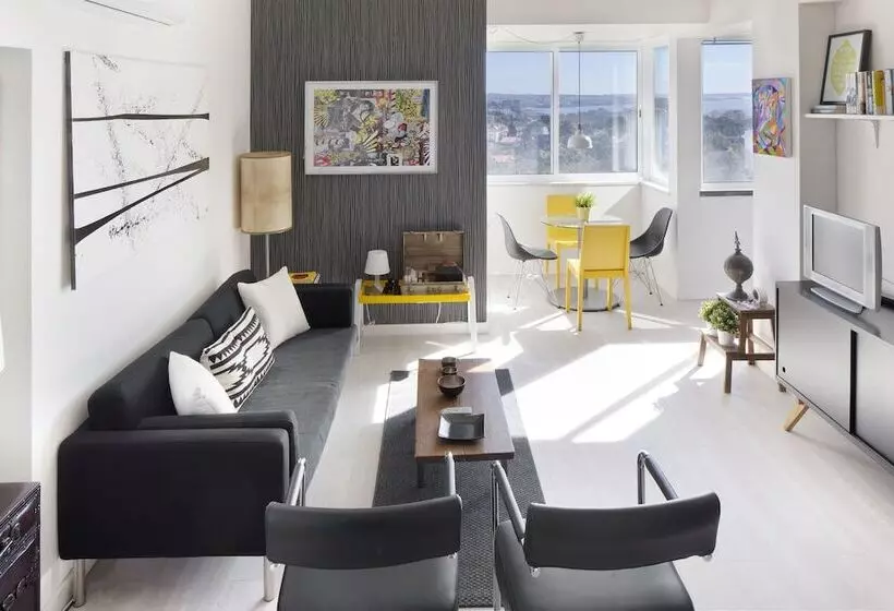 Prime Apartments White And Yellow