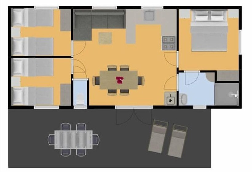 호텔 Camping Rcn La Ferme Du Latois