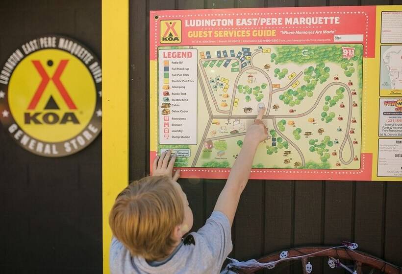 فندق Pere Marquette River Koa Campground