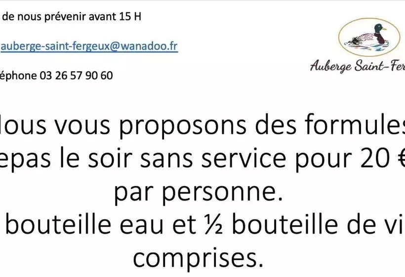 ホテル Auberge Saint Fergeux