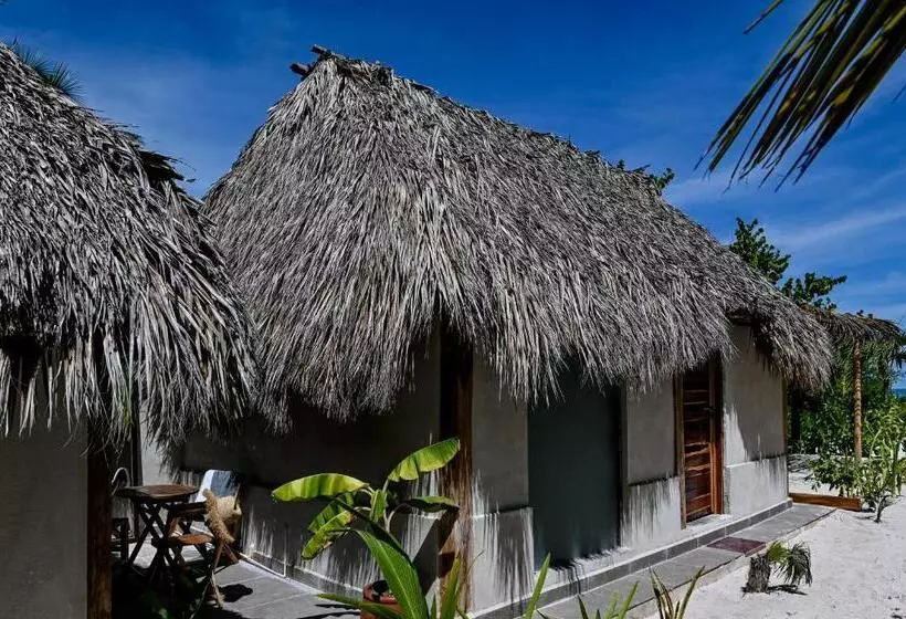 ホテル Casa Mate Beachfront Cabañas El Cuyo
