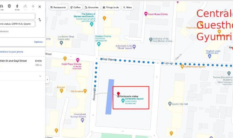 پانسیون Central Guesthouse Gyumri