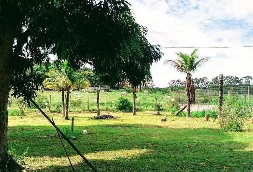 ホテル Pousada E Camping Casa Laranja