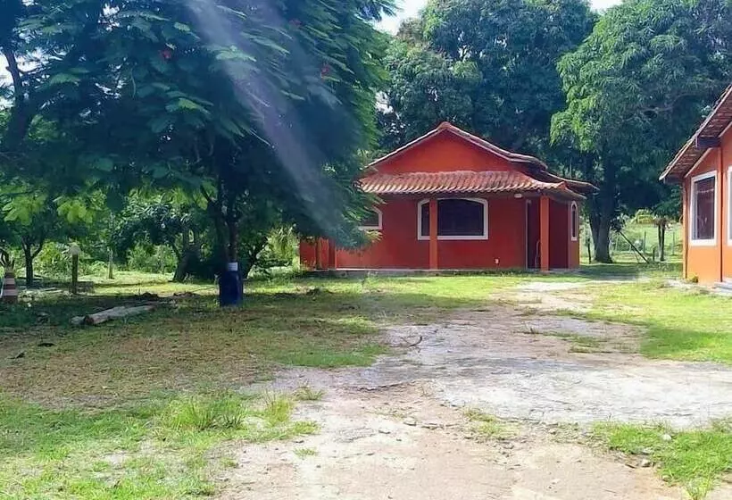 ホテル Pousada E Camping Casa Laranja