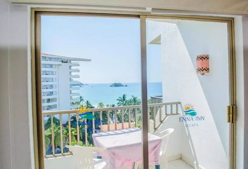 Hotelli Enna Inn Ixtapa Habitación Vista Al Mar